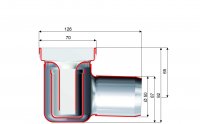 Душевой канал без фланца ACO ShowerDrain C 1185мм