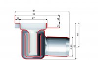 Душевой канал с вертикальным фланцем ACO ShowerDrain C 685мм